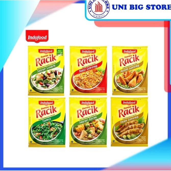 

~^~^~^] Bumbu Racik Indofood Nasi Ikan Ayam Goreng Tumis Sayur Asem Lodeh