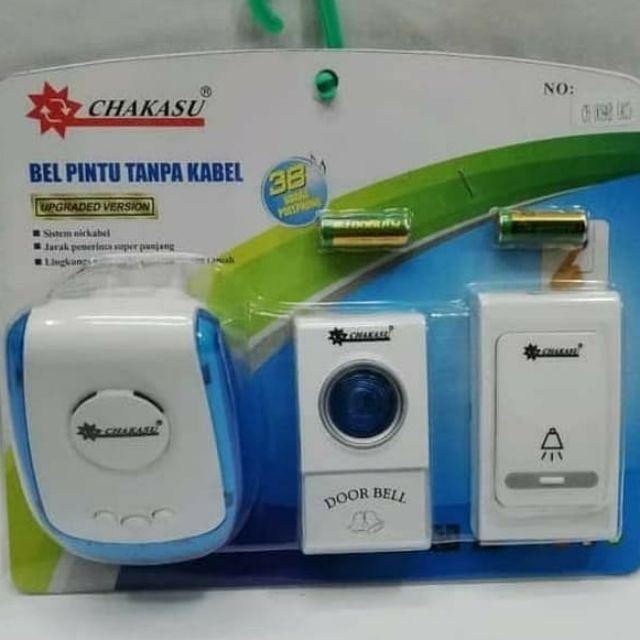 Murah Bell Bel Pintu Rumah Wireless 1 Tombol / 2 Tombol Chakasu / Hattasu /