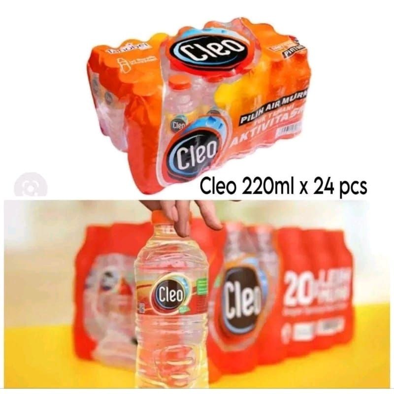 

cleo 220ml isi 24botol