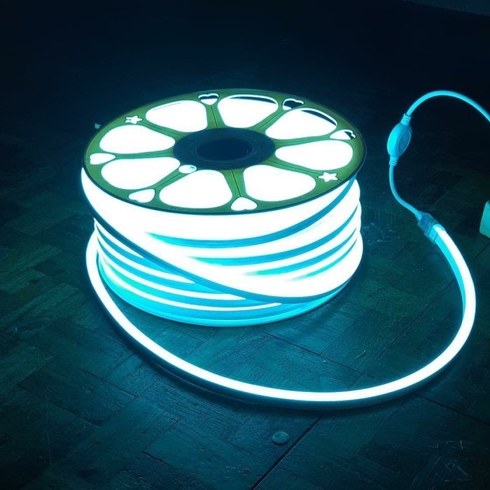 LAMPU SELANG LED NEON FLEX BLUE ICE / ICE BLUE 50M