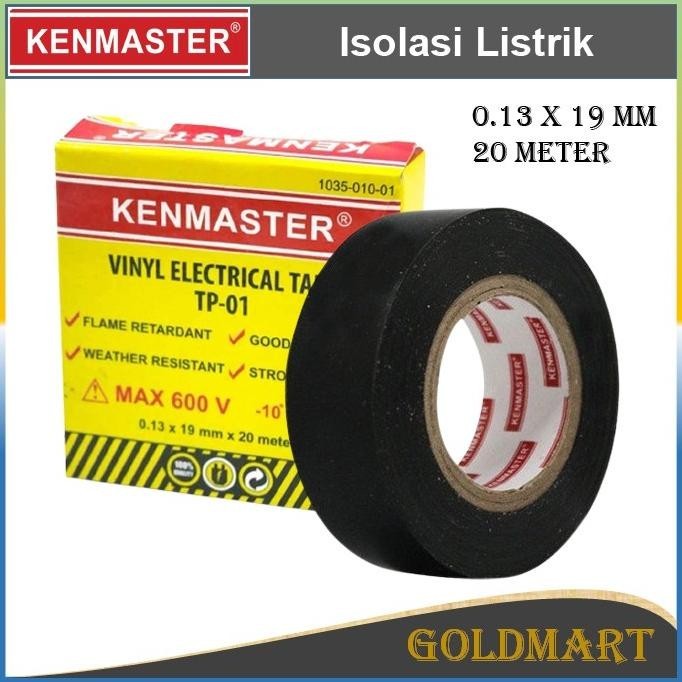 ,,,,,,,] Isolasi Listrik / Kenmaster Isolasi Kabel Listrik 20 meter tp-01