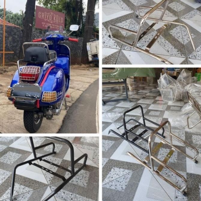 Terbaru Variasi Vespa Rak Belakang Vespa Backrack Vespa Rak Belakang