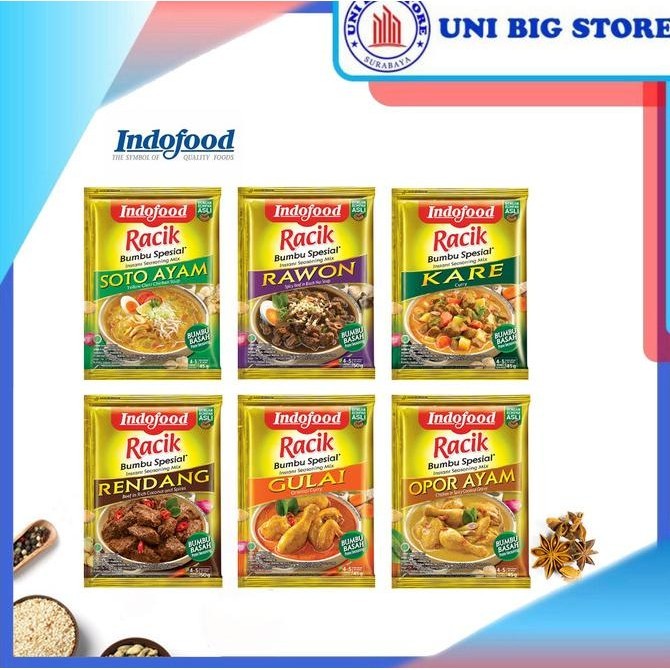 

*****] Bumbu Racik Indofood SPESIAL Rawon Soto Opor Rendang Kare Gulai 45 gr