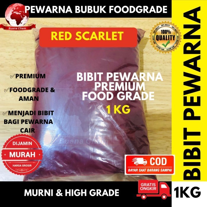 

Terbaru Pewarna Makanan Bubuk Red Scarlet Merah 1Kg Foodgrade Promo Terlaris