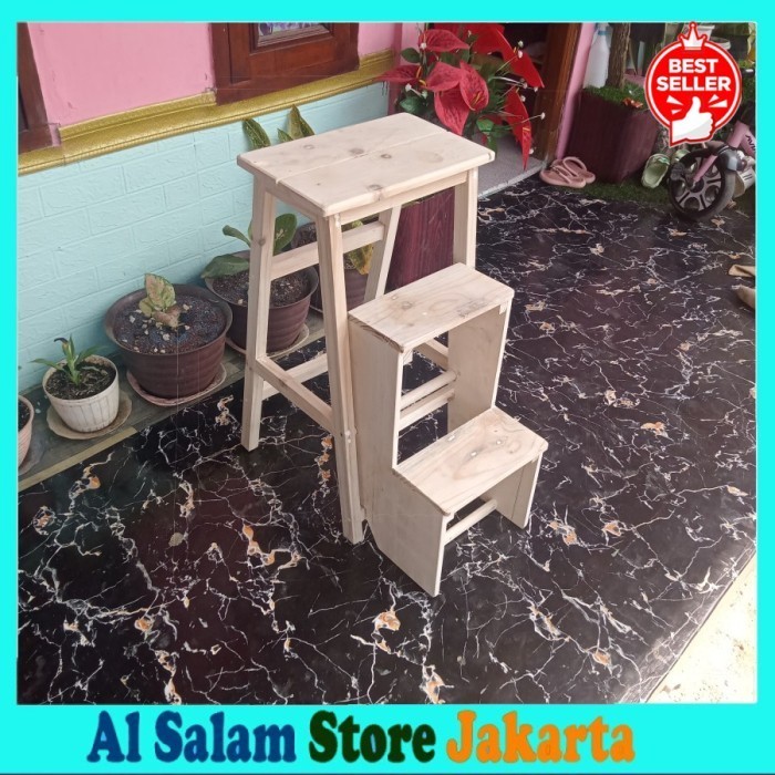 Terbaru Kursi Tangga Kayu Lipat Minimalis Tangga Kayu Jati Belanda Promo Terlaris