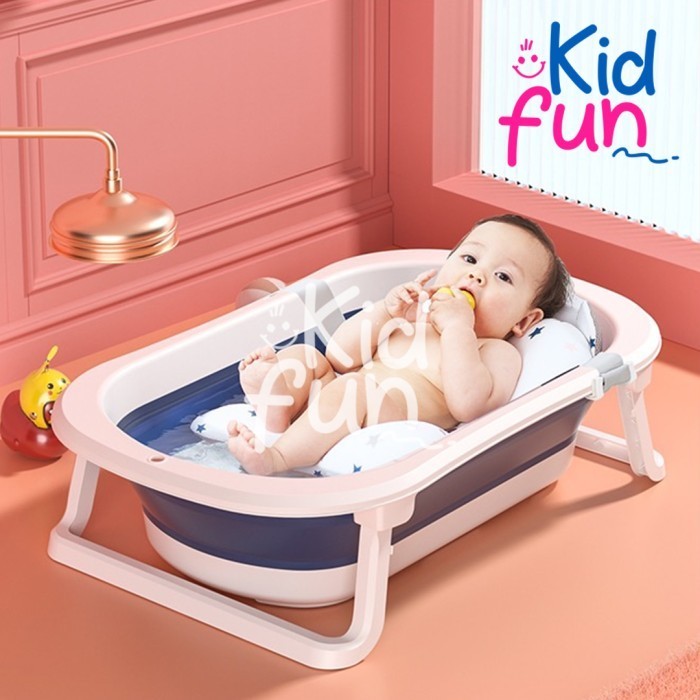 Bak Mandi Bayi Foldable Baby Bathtub Produk Anak Newborn Dengan Jaring