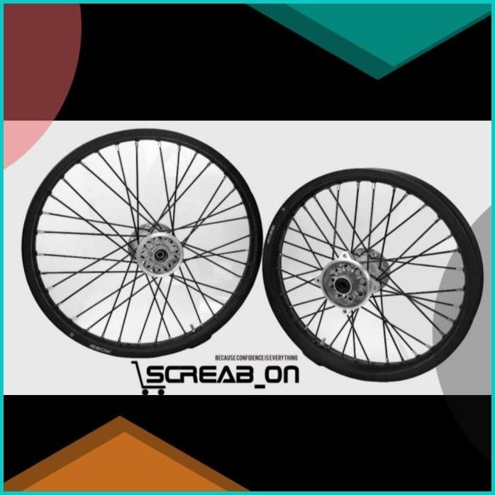 ban set ring 18 21 kawasaki klx dtracker 150 rossi dunlop tromol ori 1