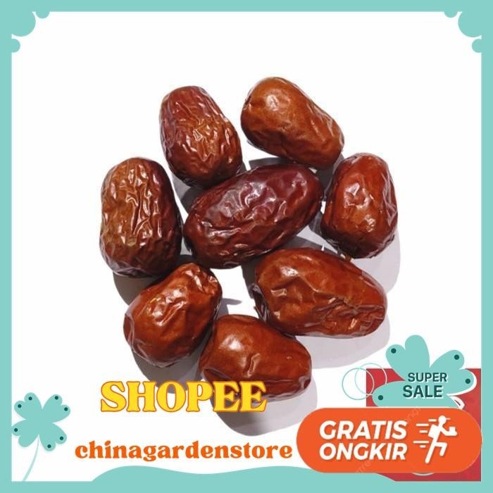 

ANGCO JUMBO / DRIED CHINESE RED DATE / JUJUBE ANG CO 50 GRAM KUALITAS PRODUK TERBAIK