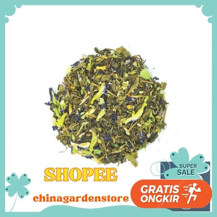 

BLUE JASMINE TEA BLEND - TEH HIJAU BLUE PEA JASMINE GREEN TEA 15 GRAM PRODUK TERBAIK
