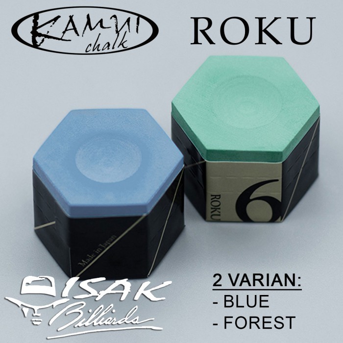 

Ready Kamui Chalk - ROKU Japan Chalks Kapur Biliar Billiard Bilyard Ori Asli