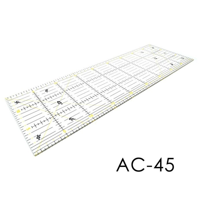 

Ready FREYA Quilting Ruler 15x45cm - Penggaris Jahit Quilting AC-45