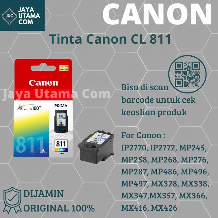 

Ready Tinta Catridge Canon CL-811 Colour Original - Warna