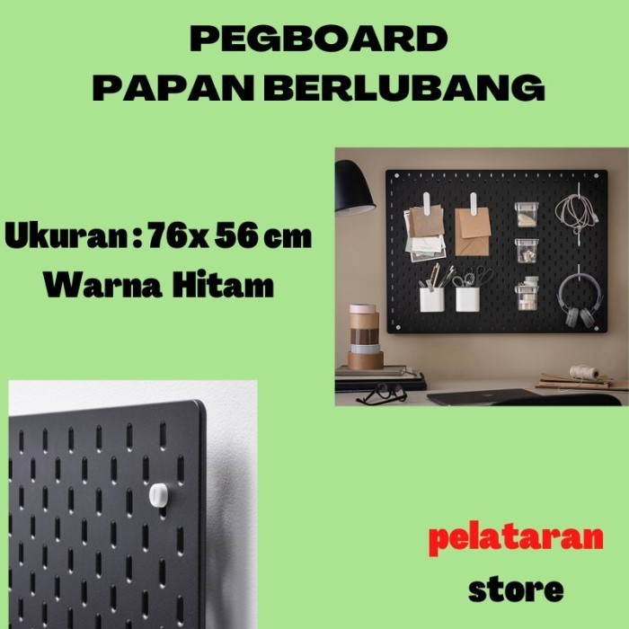 

Ready Pegboard Papan Berlubang Dinding 76 x 56 cm