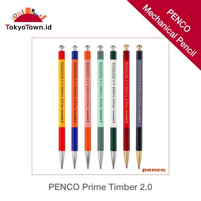 

Ready PENCO Prime Timber mechanical pencil with lead sharpener # Uni, Pentel