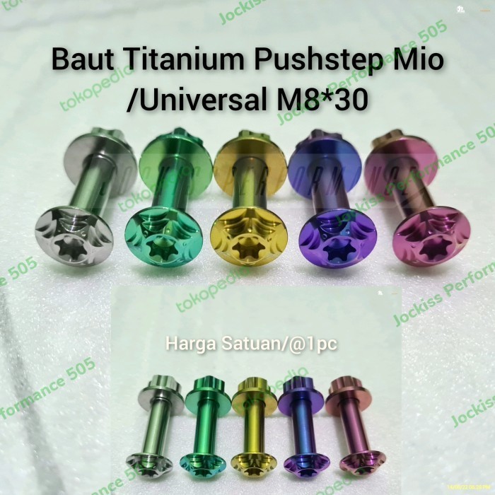 Baut Titanium Tojos Step Belakang Yamaha Mio