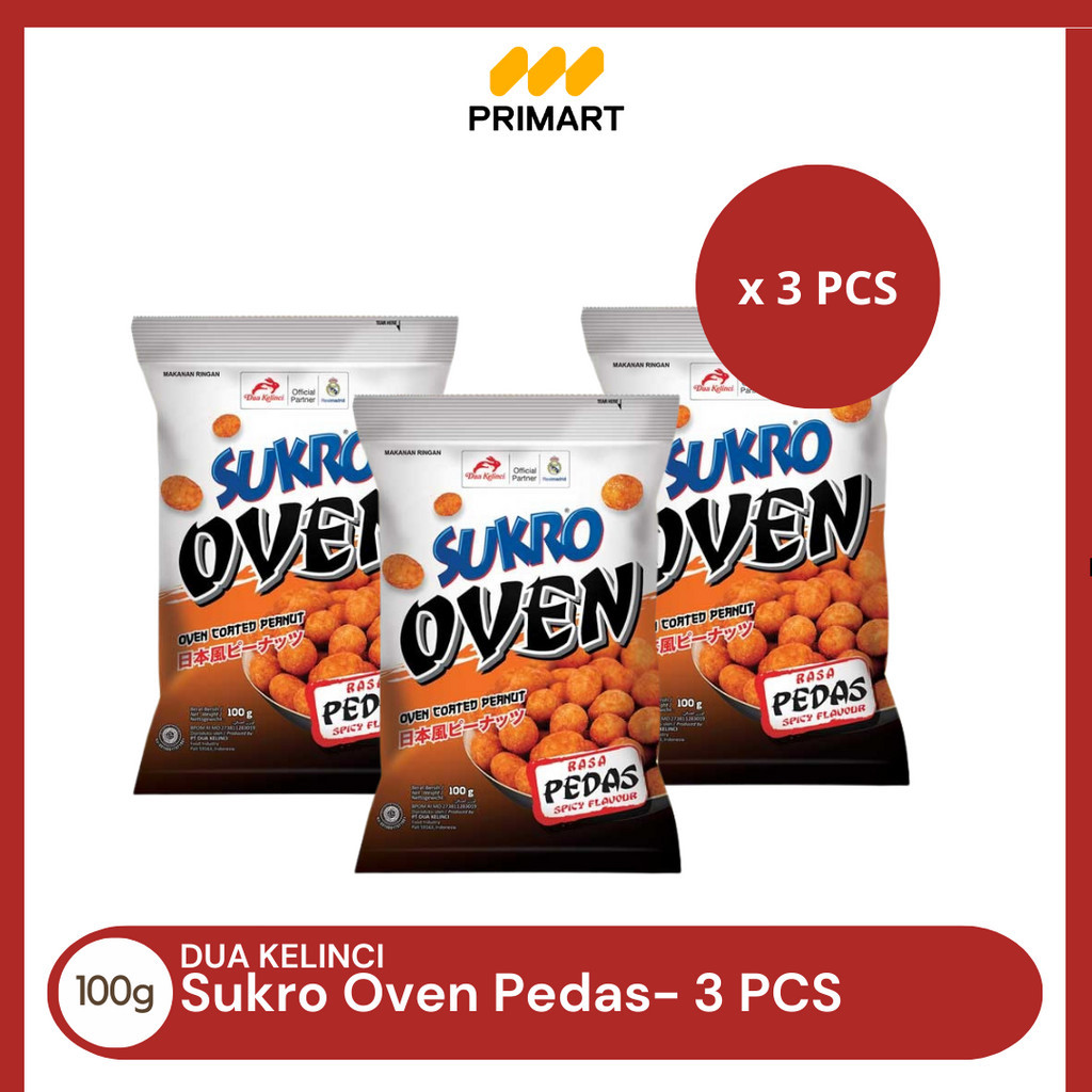 

Dua Kelinci Sukro Oven Pedas Kacang Panggang 100 gr - 3 Pcs