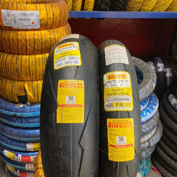 Pirelli Supercorsa V2 Ukuran 160/60 Dan 120/70-17