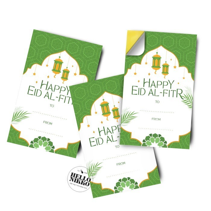 

Eid Al Fitr Sticker Label Kartu Ucapan Hang Tag Idul Fitri Eid Mubarak 095