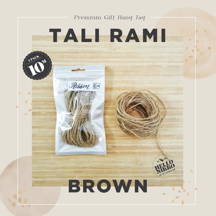 

Tali Rami Goni Ikat Kado Souvenir Kraft Parcel Lebaran Natal Hampers 044