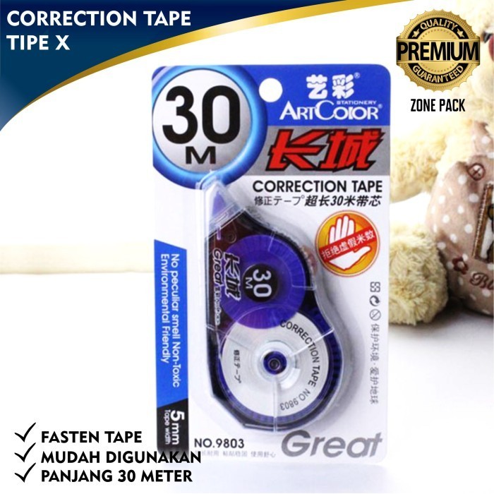 

*#*#*#] Correction Tape Pita Koreksi Tipe X Tipe X Kertas Zone Pack