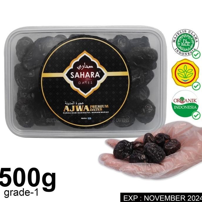 

Kurma Ajwa 500Gr Korma Sahara Nabi Premium Original Madinah