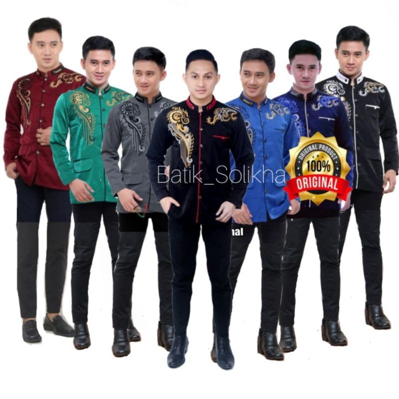 Terbaru Jasko Baju koko Jasko 2024 Motif Kekinian Jas Koko Pria Dewasa Baju Muslim Pria jas Koko Mot