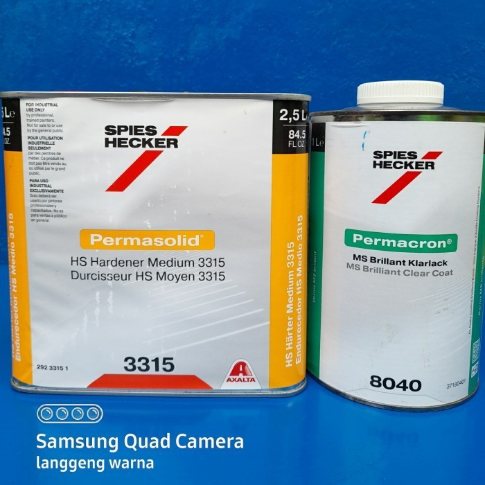 READY Ecer Clear Pernis Spies Hecker 8040 + Hardener HS 3315 1/4 liter