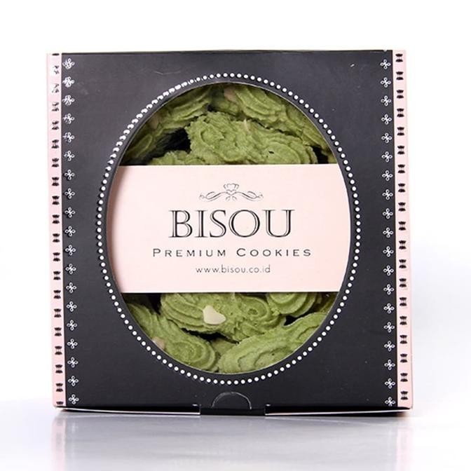 

New Green Tea Almond Medium ( Kue Kering Lebaran - Bisou Premium Cookies ) Pengiriman Cepat