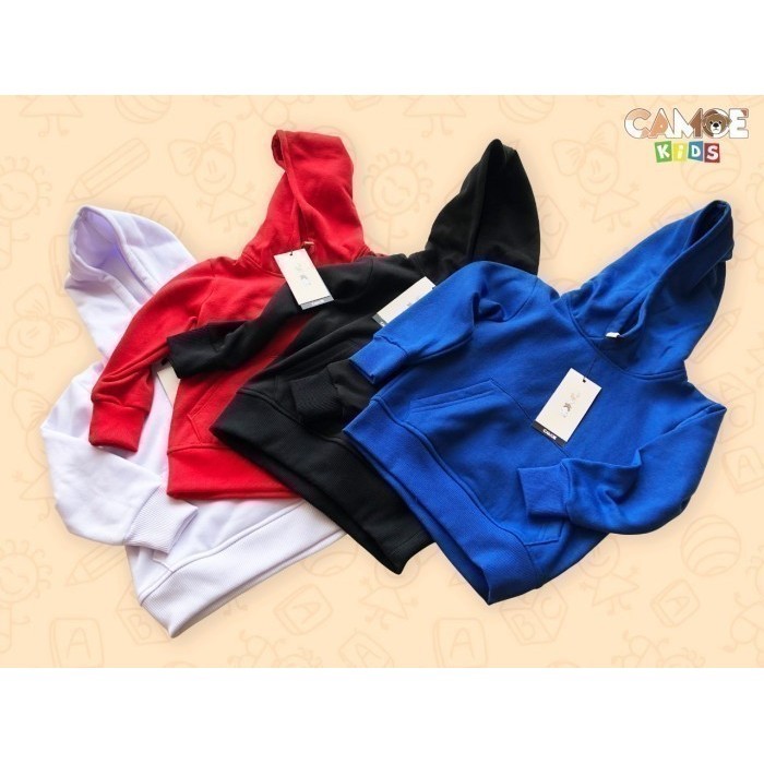 Jaket Hoodie Anak Kids Premium Garuda Peta Indonesia Merah Putih