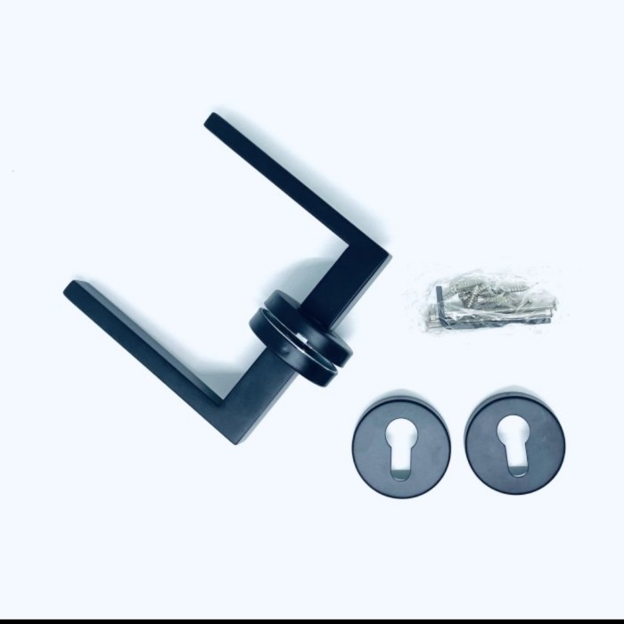paket pintu kamar, handle pintu hitam, gagang pintu kamar tidur