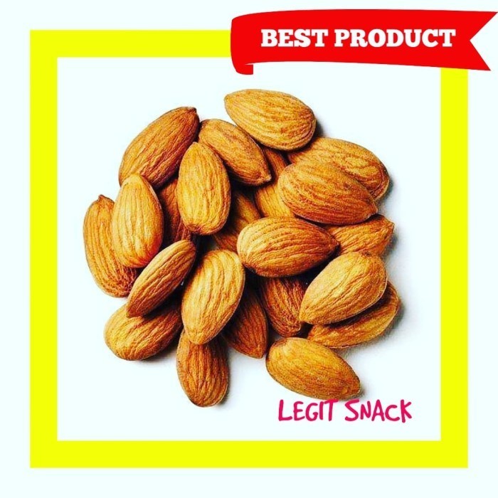 

ALMOND ROASTED TANPA KULIT / KACANG ALMON KUPAS 500GR