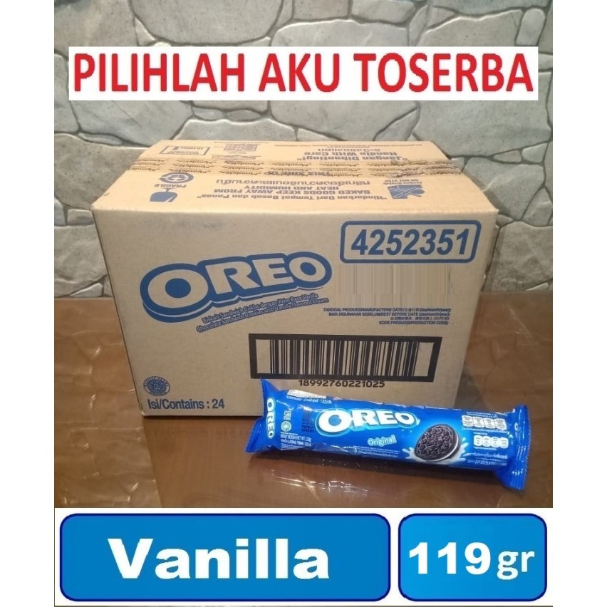 

Biskuit OREO sandwich VANILLA Roll 133 gr - ( HARGA 1 KARTON ISI 24 )