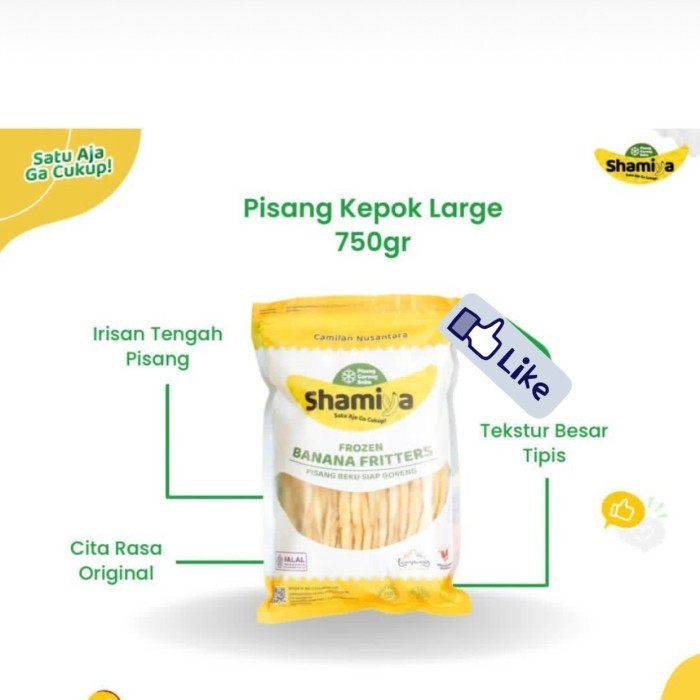 

Pisang Goreng Shamiya Lampung Frozen Kemasan Baru 750gram