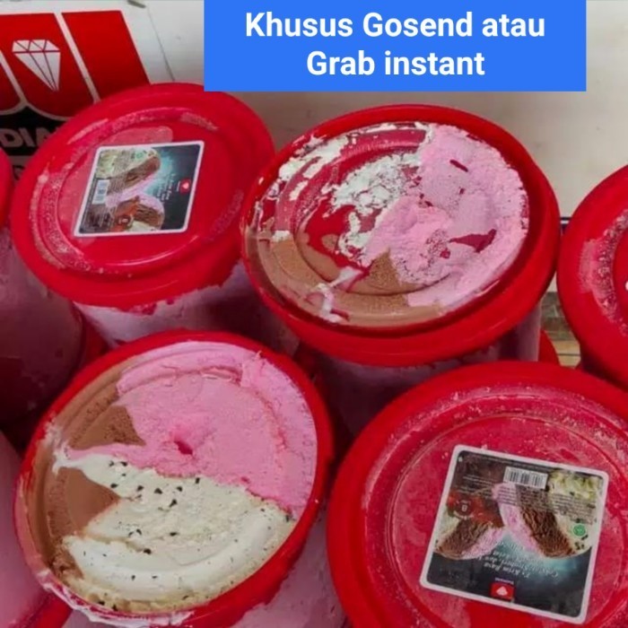 

Ice cream Diamond 8 liter Neopolitan 3 rasa