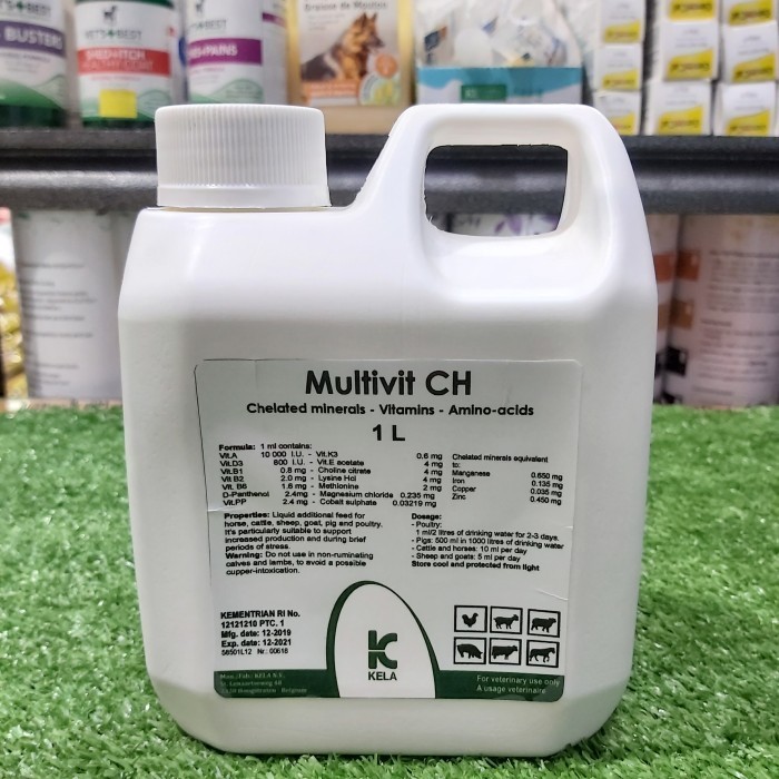 Multivit Ch 1 Liter Multi Vitamin / Mineral / Asam Amino Untuk Hewan