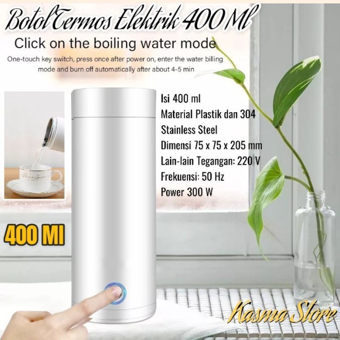 Botol Air Minum Pemanas Air Thermos Elektrik Thermal Cup Portable