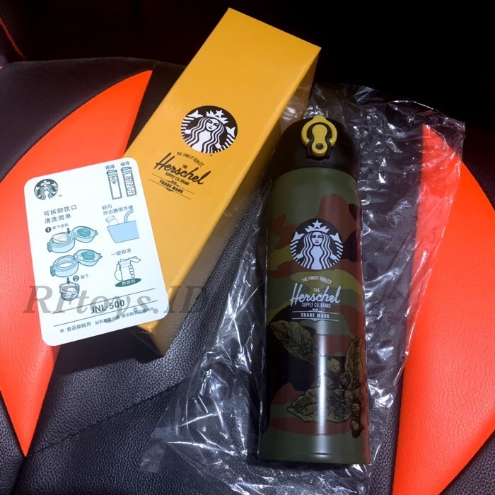 Starbucks Herschel Limited Tumbler Thermos New Original