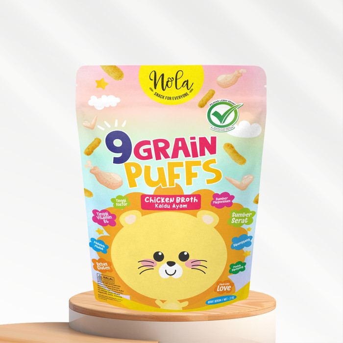 

Bundle Hemat 20 PCS Nola 9 Grain Puffs Chicken Broth (Rasa Kaldu Ayam)