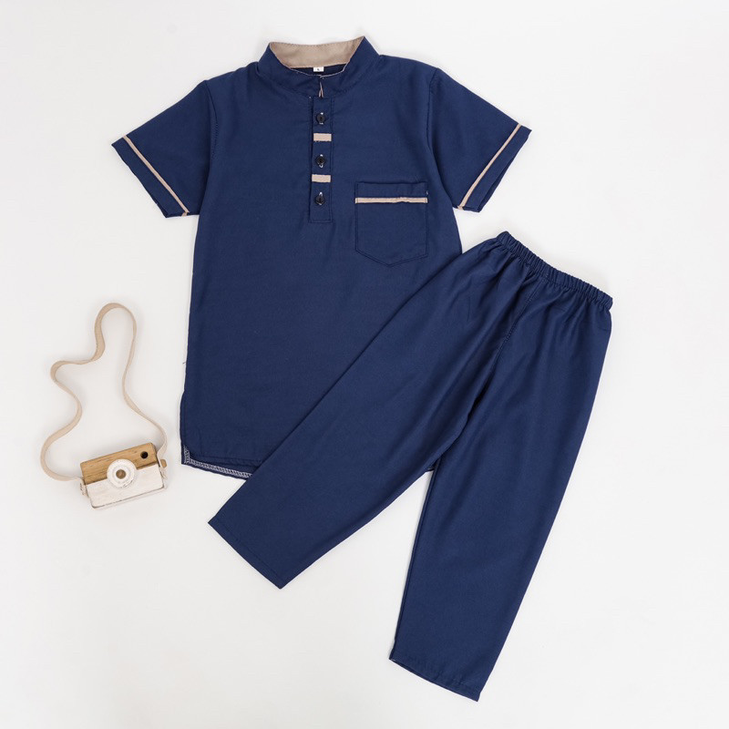 Baju Koko Anak Stelan Coco Anak Laki-Laki Kokoh Lengan Panjang Pendek Baju Set Anak Laki2 2023 Terla