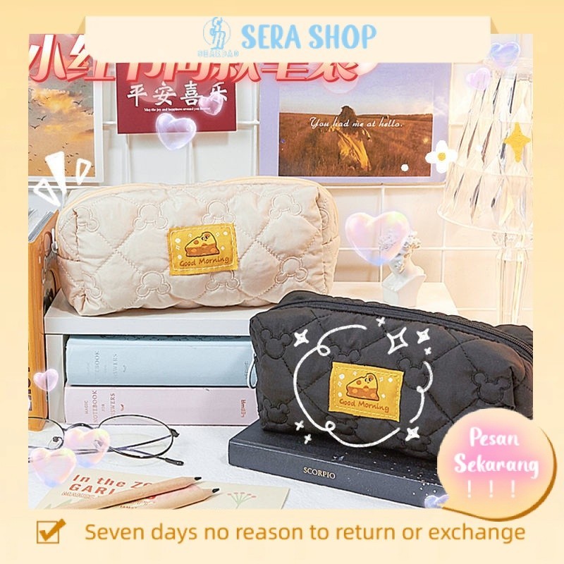 

❉❐Kotak pensil Jepang gadis keju berkapasitas besar versi Korea sederhana kreatif bernilai tinggi tempat pensil musim dingin yang lucu