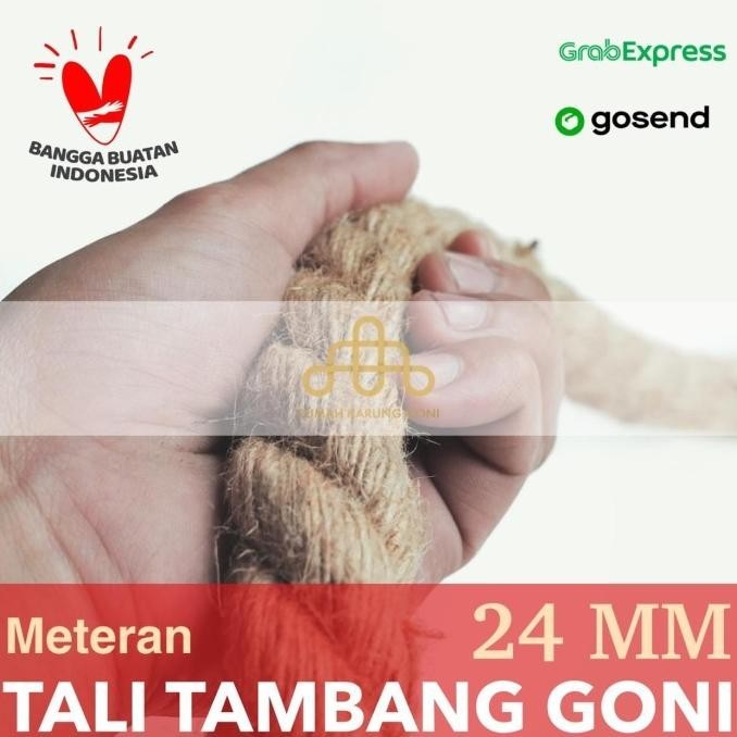

Hot Sale Tali Tambang Goni 24MM - Tambang Rami Besar - Tali Pagar Ayunan - Tali