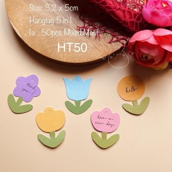 

READY SIAP KIRIM!! HANGTAG BUNGA| FLOWER TAG| HT GANTUNGAN KARTU