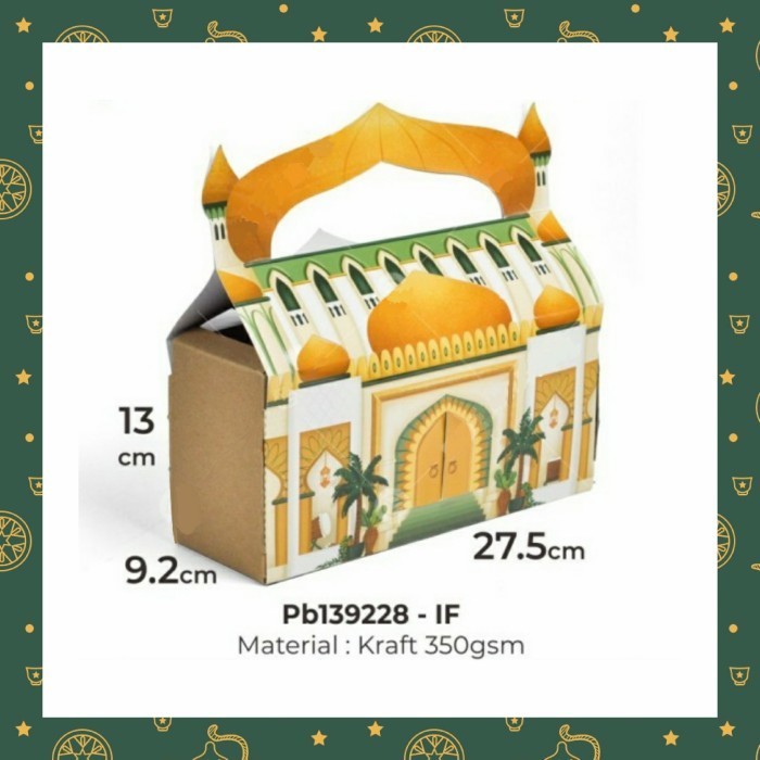 Box Jar Lebaran Paper Bag Idul Fitri Packaging Toples Jar Kue Kering
