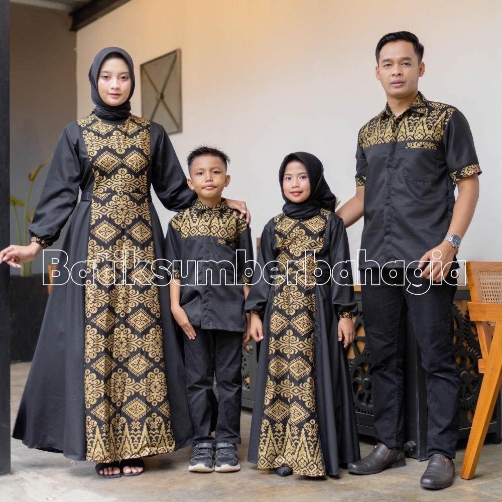Sale Couple Keluarga Syari Muslimah Dress Gamis Couple Baju Couple Pasangan Gaun Pesta Muslimah Bati