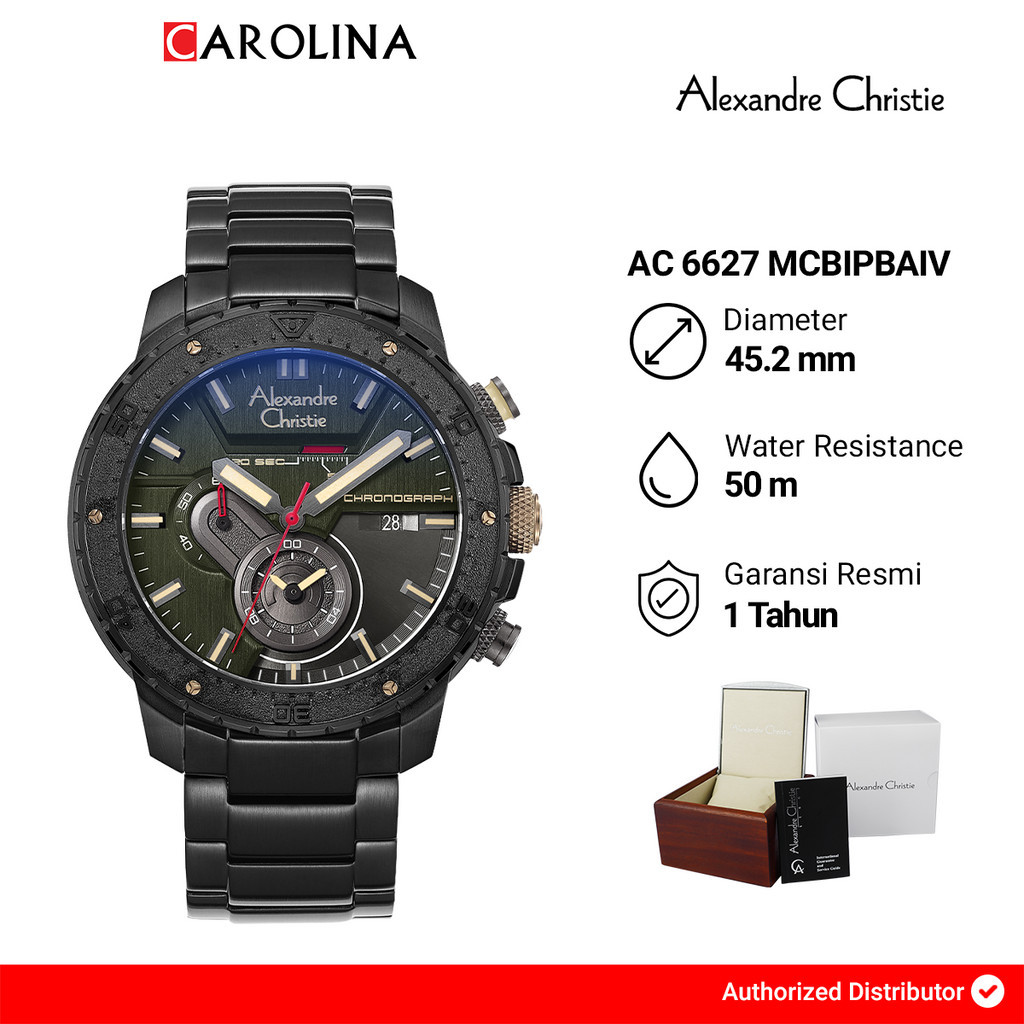 Jam Tangan Alexandre Christie AC 6627 MCBIPBAIV Pria