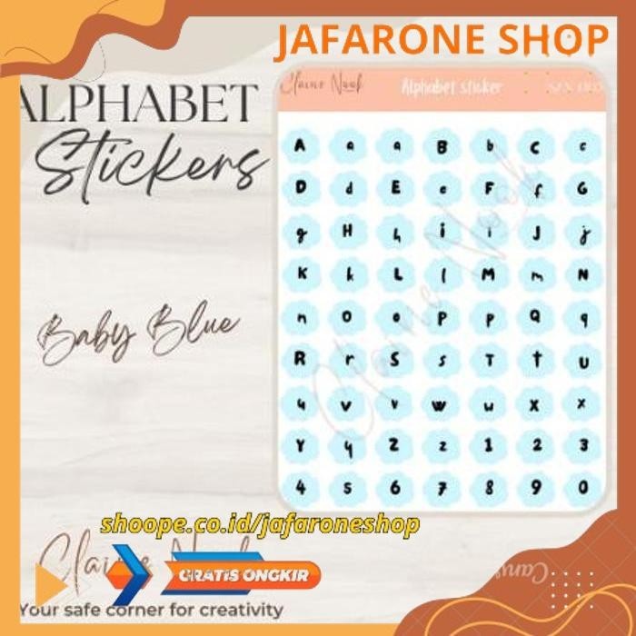 

ALPHABET STICKER LABEL WARNA / STIKER ALFABET / STIKER WARNA ALPHABET GRATIS ONGKIR