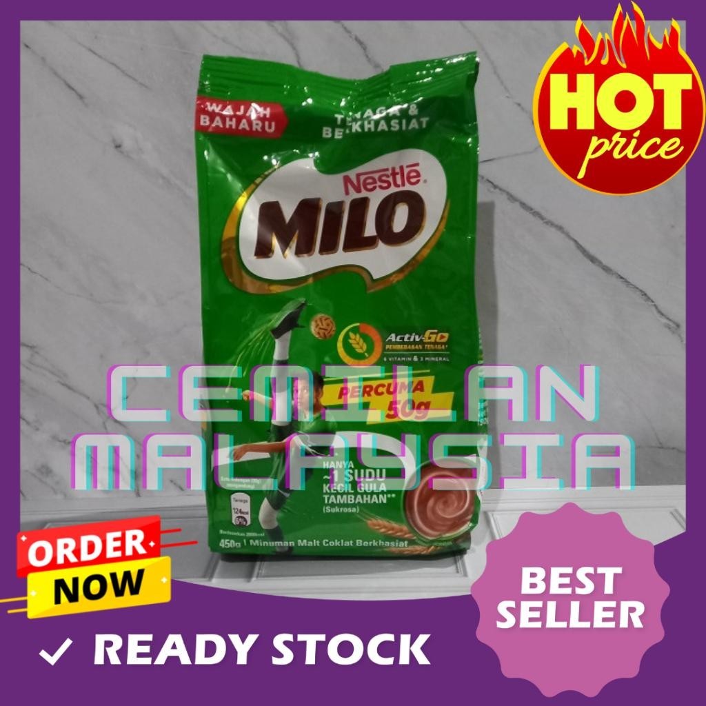 

NESTLE MILO MALAYSIA 450 GR ORIGINAL MALAYSIA Best Seller