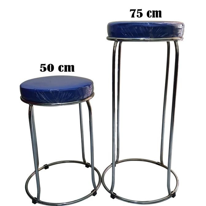 KURSI BULAT/ KURSI CAFE / BAR / KURSI BESI TINGGI 50cm