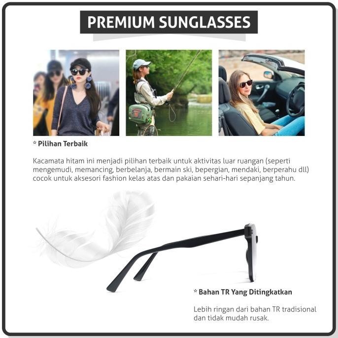 Colore.In Kacamata Hitam Sunglasses Polarized Uv400 Kotak Gm Korea Sal