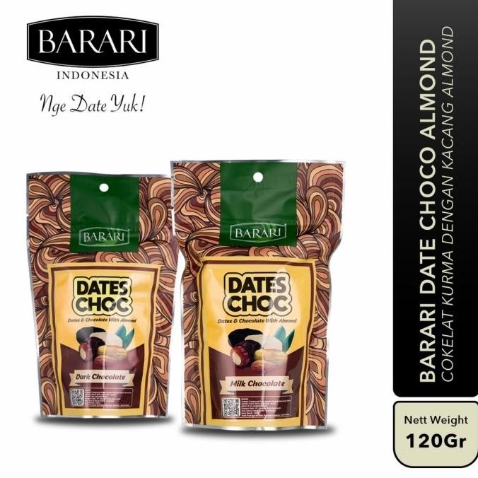 

Barari Date Choco Almond (Cokelat Kurma Dengan Kacang Almond)